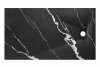 BESCO Brodzik prostokątny 130x90 Vexo Marble Black 130 VMB-130-90-P